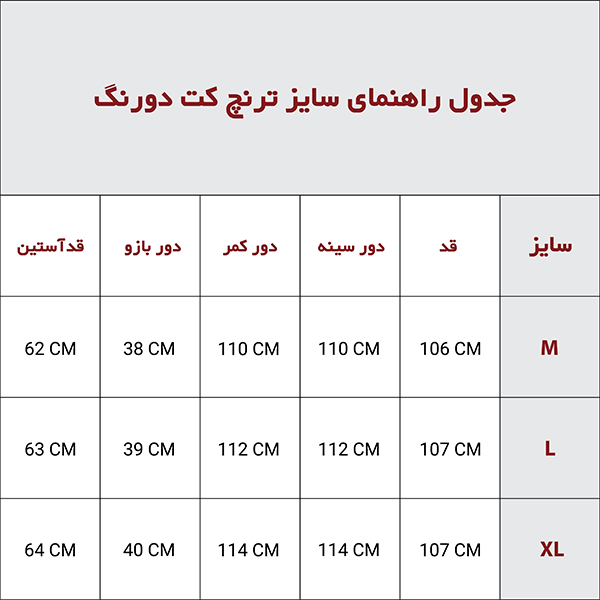 ترنچ کت بلند دو رنگ سرمه‌ای و قهوه‌ای